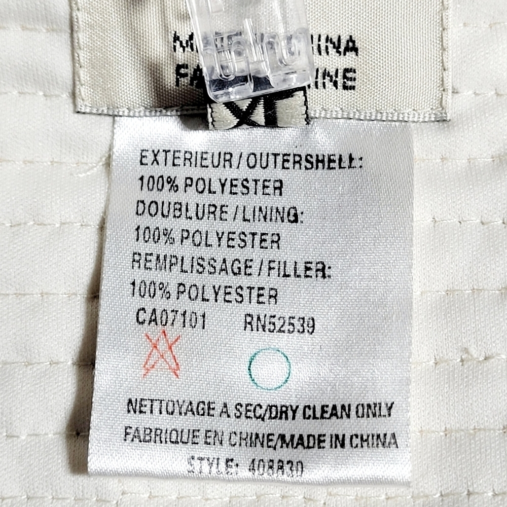 Hilary Radley Quilted Jacket Golden Beige Women's XL - Picture 9 of 11